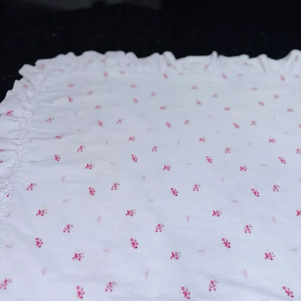 (2) Simply Shabby Chic Floral King Pillow Shams Ruffle RACHEL  ASHWELL Cottage